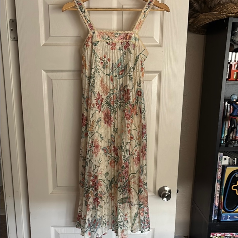 Vintage Floral Sleeveless Dress